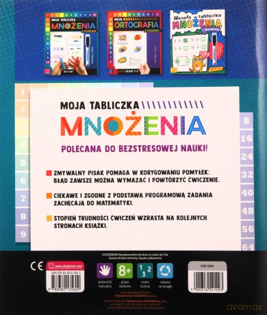 Moja tabliczka mnożenia z pisakiem. Piszę i zmazuję - Agnieszka Bator [KSIĄŻKA]