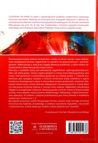 Nasze dziecko mówi rozważania o rozwoju mowy dziecka logopedia XXI wieku - Józef Porayski-Pomsta [KSIĄŻKA]