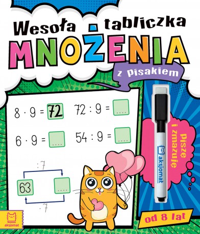 Wesoła tabliczka mnożenia z pisakiem. Piszę i zmazuję - Agnieszka Bator [KSIĄŻKA]