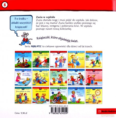 Zuzia w szpitalu. Mądra Mysz - Liane Schneider, Eva Wenzel-Burger [KSIĄŻKA]