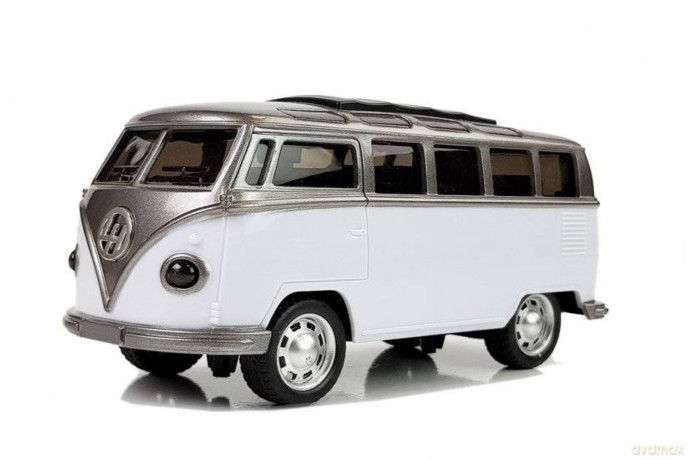 Autobus z naciągiem biały