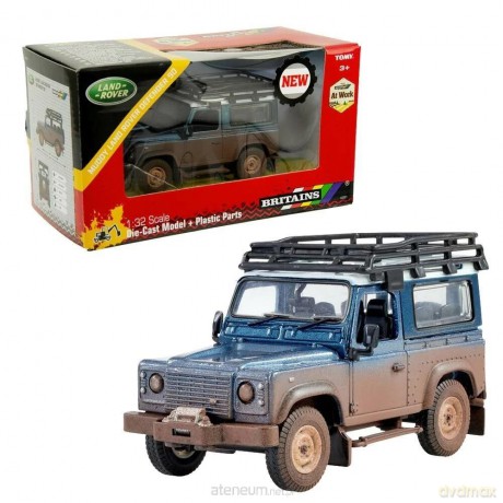 Britains Land Rover Defender ubłocony