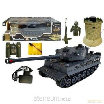Czołg R/C 1:28 czarny z bunkrem