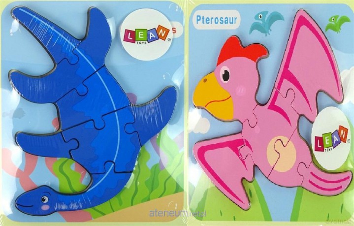Drewniane puzzle Dinozaur Pterodaktyl MIX [PUZZLE]