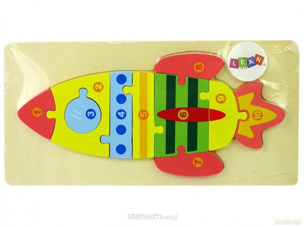 Drewniane puzzle Rakiety liczby [PUZZLE]