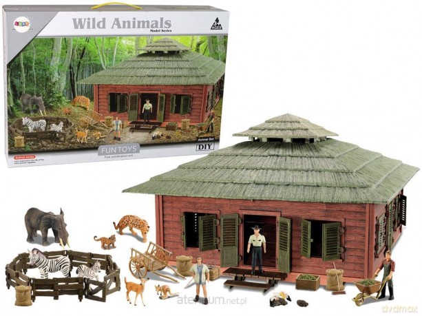 Duży zestaw do złożenia DIY Szopa safari [FIGURKA]