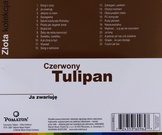 Czerwony Tulipan: Ja zwariuję [CD]