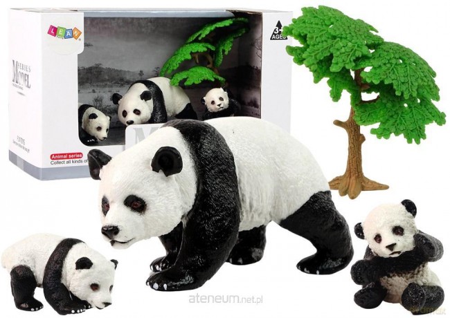 Figurka panda z młodymi [FIGURKA]