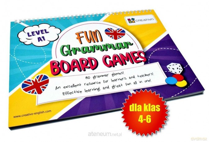 Karty językowe Angielski  Fun Grammar Board Games Level A1 [GRA]