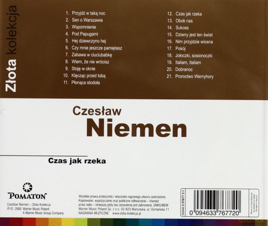 Czesław Niemen: Złota Kolekcja (Czas jak rzeka) [CD]