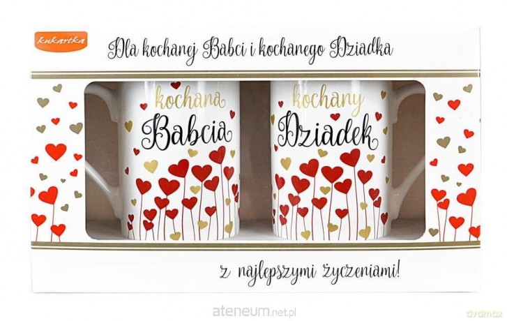 Kubek komplet Q Babcia i Dziadek