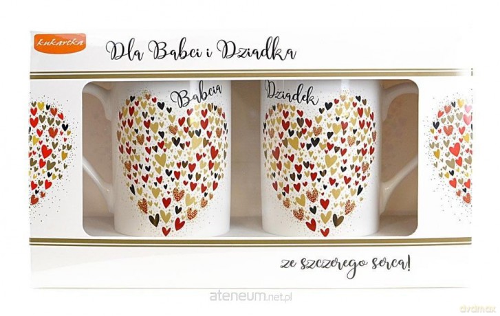 Kubek komplet Q Babcia i Dziadek