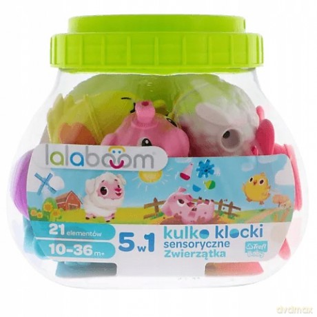 Kulko-klocki 21 el. Farma Lalaboom [KLOCKI]