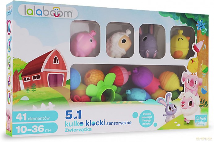 Kulko-klocki 41 el. Farma Lalaboom [KLOCKI]