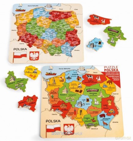 Mapa Polski puzzle [PUZZLE]