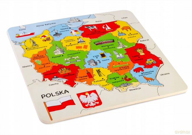 Mapa Polski puzzle [PUZZLE]