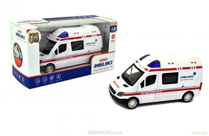 Pojazd metalowy - karetka 15 cm