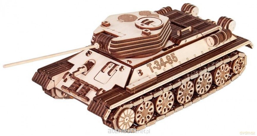 Drewniane 3D Czołg T-34-85 [PUZZLE]