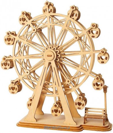 Drewniane 3D Diabelski Młyn [PUZZLE]