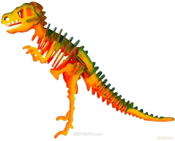 Drewniane 3D Do Malowania Dinozaur T-Rex [PUZZLE]