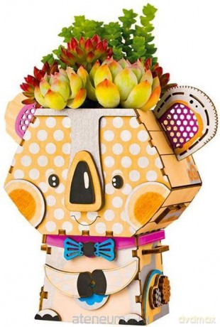 Drewniane 3D Doniczka Koala [PUZZLE]