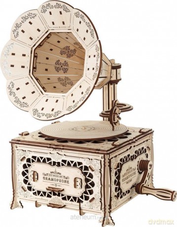 Drewniane 3D Gramofon [PUZZLE]