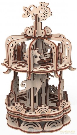 Drewniane 3D Karuzela S [PUZZLE]