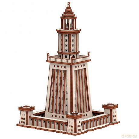 Drewniane 3D Latarnia Aleksandria [PUZZLE]