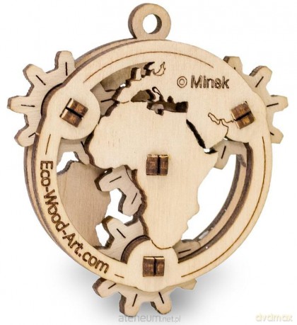 Drewniane 3D Mały Globus [PUZZLE]
