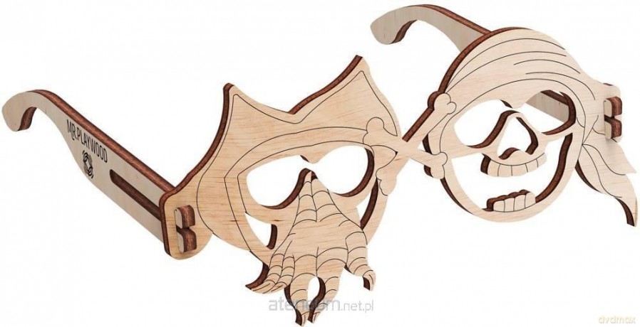 Drewniane 3D Okulary Pirat [PUZZLE]