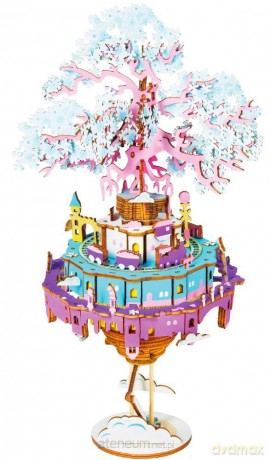 Drewniane 3D Pozytywka Miasto [PUZZLE]