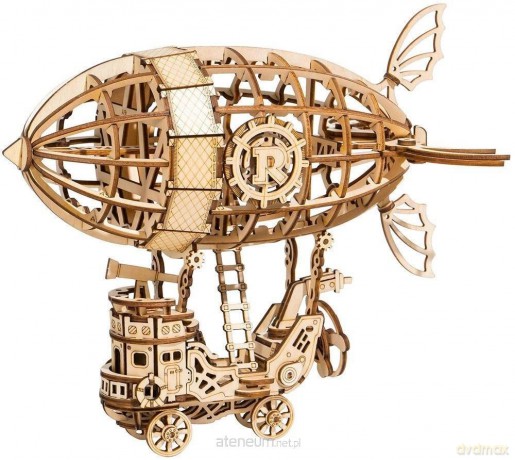 Drewniane 3D Sterowiec Steampunk [PUZZLE]