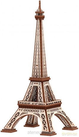 Drewniane 3D Wieża Eiffla [PUZZLE]