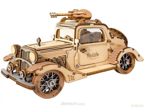 Drewniane 3D Zabytkowe Auto [PUZZLE]