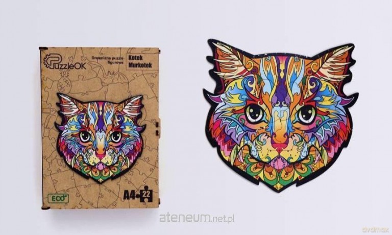 Drewniane eko 22 Kotek Murkotek A4 [PUZZLE]