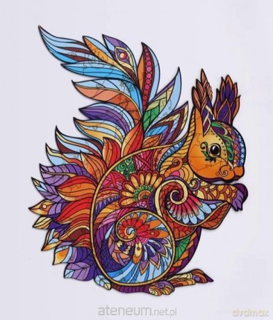Drewniane eko 47 Leśna wiewiórka A4 [PUZZLE]
