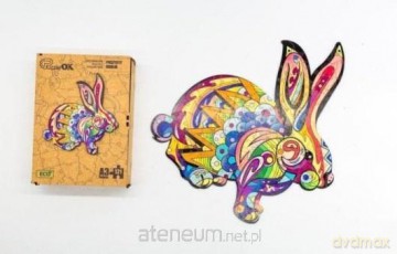 Drewniane eko 60 Puszysty królik A4 [PUZZLE]