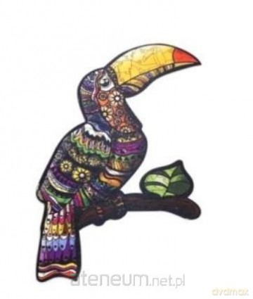 Drewniane eko 60 Tropikalny tukan A4 [PUZZLE]