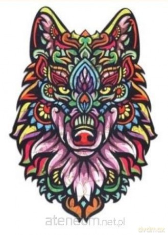 Drewniane eko 73 Tajemniczy wilk A4 [PUZZLE]