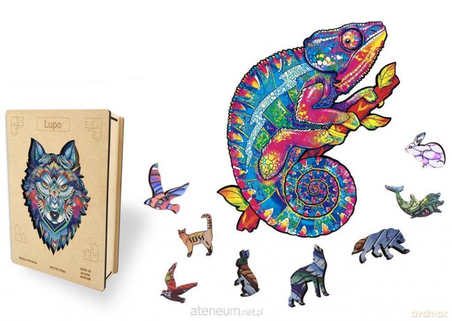 Drewniane kameleon 120 el [PUZZLE]