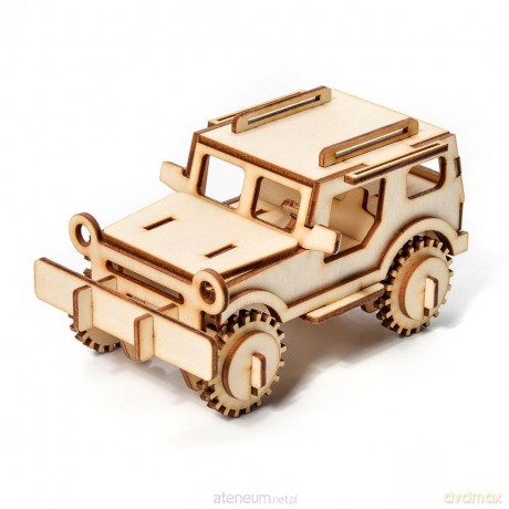 Drewniane Model 3D Jeep [PUZZLE]