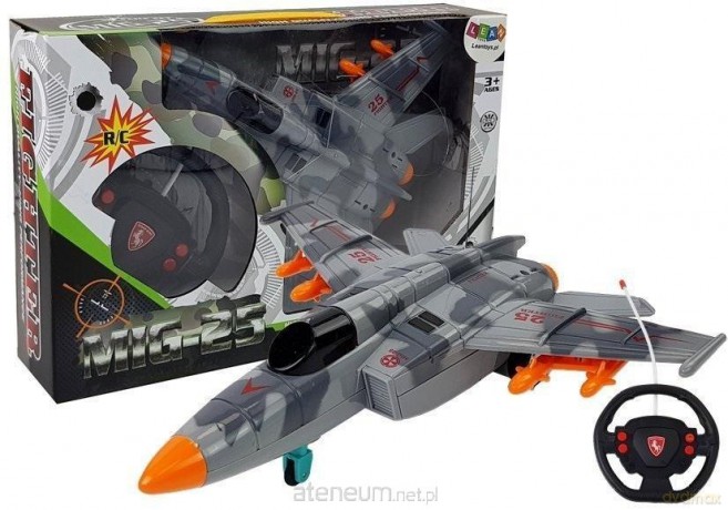 Samolot R/C 26 cm szary