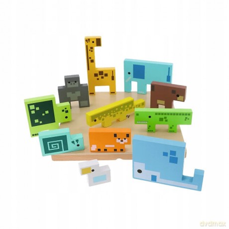 Zabawka drewniana - Pixel Gang