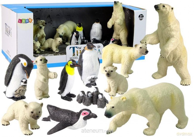 Zestaw 12 figurek zwierzęta polarne [FIGURKA]