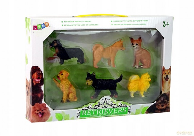 Zestaw 6 figurek psy rasowe [FIGURKA]
