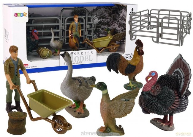 Zestaw figurek zwierzęta wiejskie + akcesoria [FIGURKA]