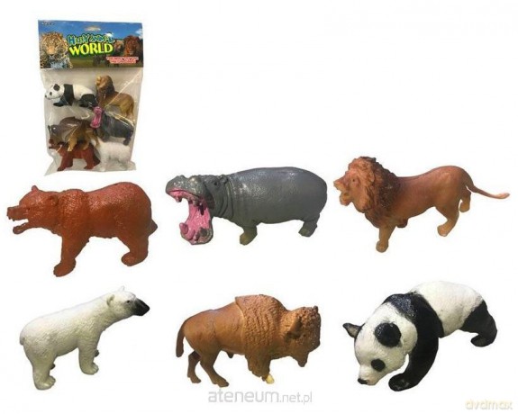 Zestaw zwierząt zoo 6 szt [FIGURKA]