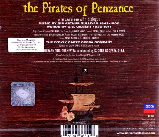 D`Oyly Carte Opera Company: Pirates Of Penzance [2CD]