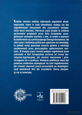 Elementy Aksjologii Unii Europejskiej - Janina Wilk [KSIĄŻKA]