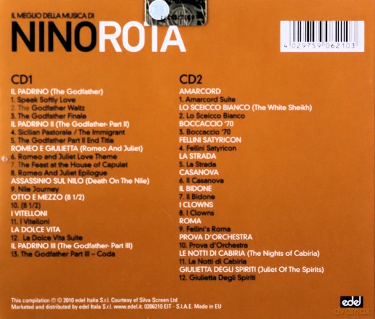 Nino Rota: Il Meglio Della Musica Di Nino Rota [CD]